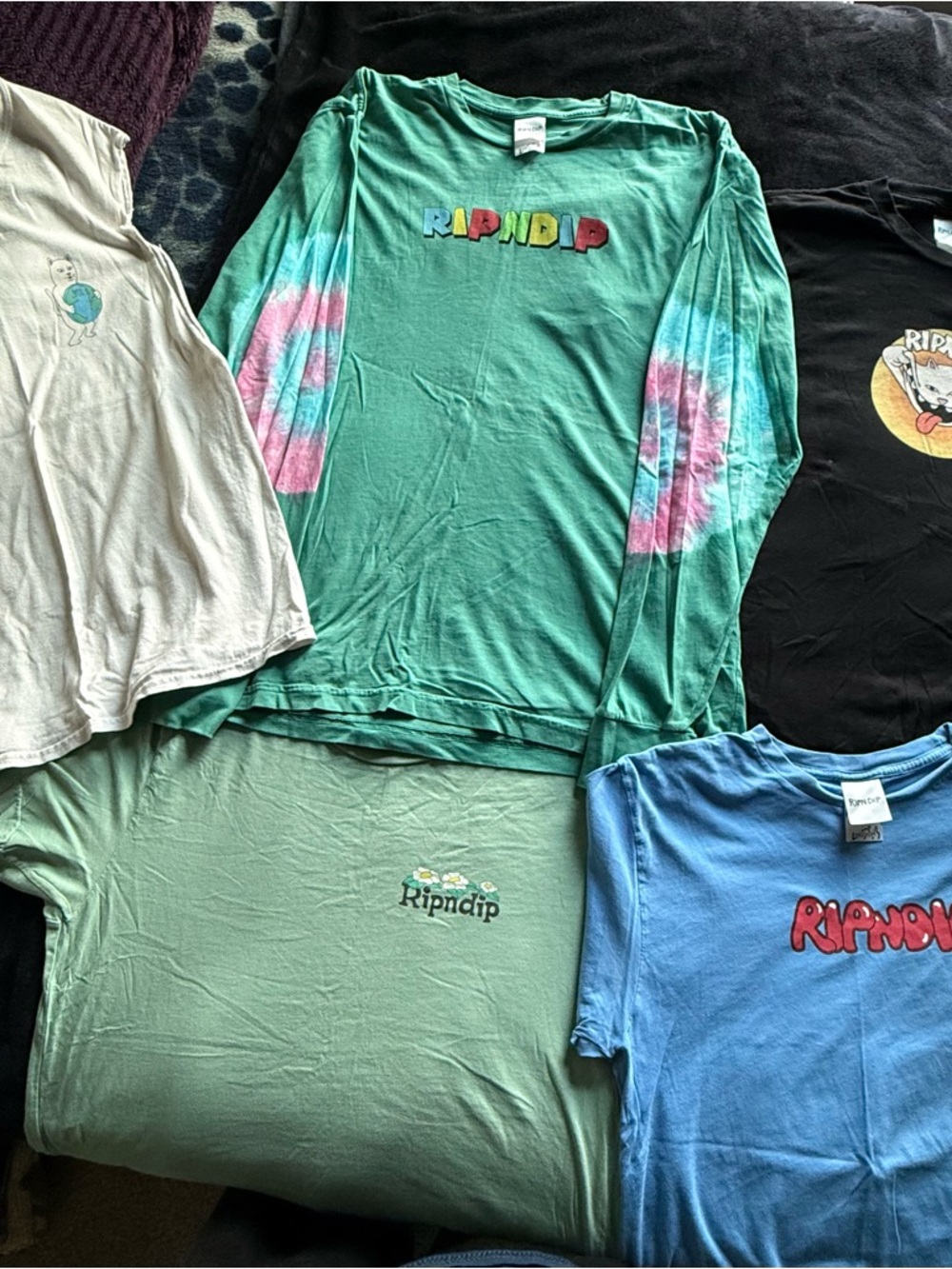 Ripndip Graphic Tee Bundle Skate Streetwear Long Sleeve Lot
